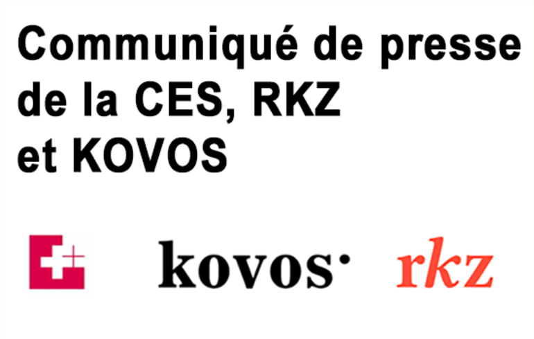 Communiqué de presse de la CES, RKZ et KOVOS